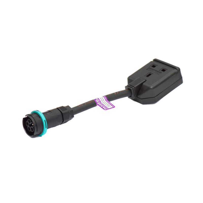 Compact to UK 3-pin Socket adaptor