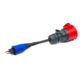 Red 16A single-phase (dark blue) Swiss adaptor
